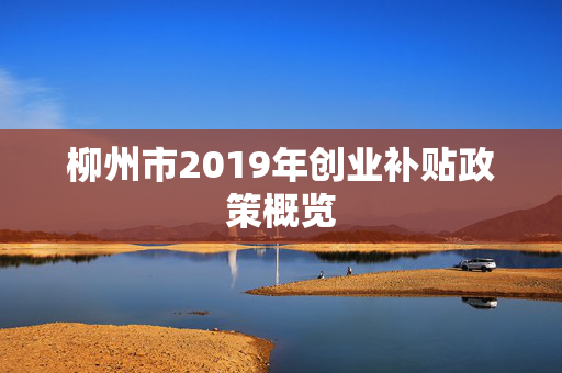 柳州市2019年创业补贴政策概览