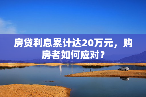 房贷利息累计达20万元，购房者如何应对？