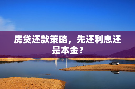 房贷还款策略，先还利息还是本金？