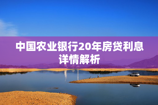 中国农业银行20年房贷利息详情解析